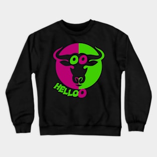 Head of a bull Crewneck Sweatshirt